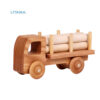 ماشین اسباب بازی چوبی هیپو تویز مدل Timber truck