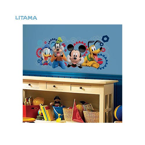 استیکر دیوار اتاق کودک RoomMates مدل Mickey mouse caper